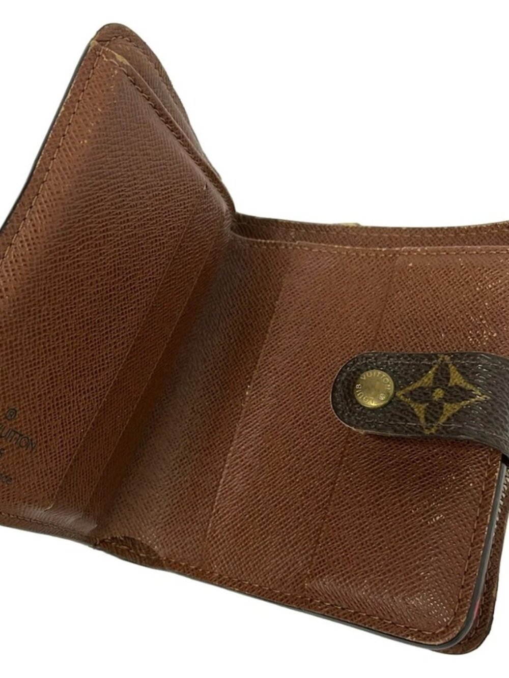 LOUIS VUITTON Compact Zipper Wallet M61667 Monogram MI0095 Bifold Wallet - Picture 3 of 6